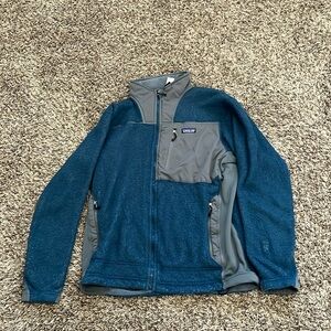 Patagonia R3 Hi Loft jacket Mens L blue fleece